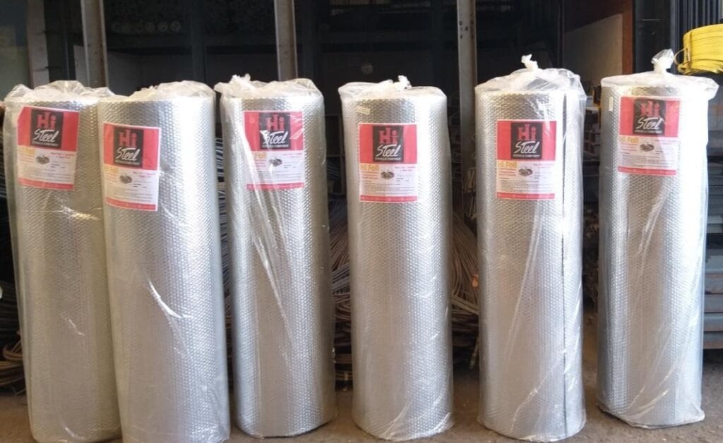 Aluminium Foil Bubble Hi Steel 4mm X 1.2m X 25m