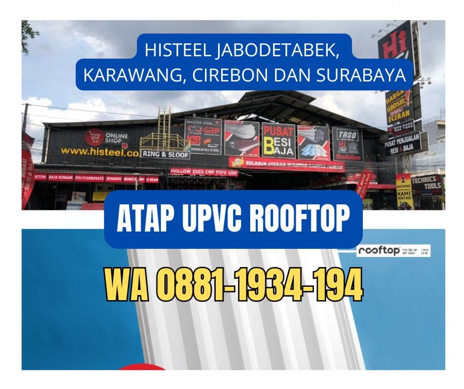 Harga Atap UPVC Rooftop per Meter
