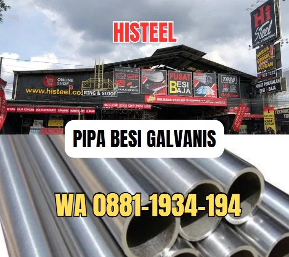 Jual Pipa Besi Galvanis di Cibubur